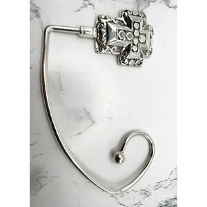 Christian Cross Purse Hook Handbag Holder Table Hook Gift w/ Pouch